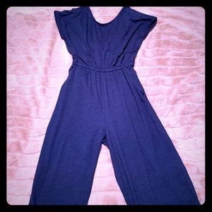Blue jumpsuit